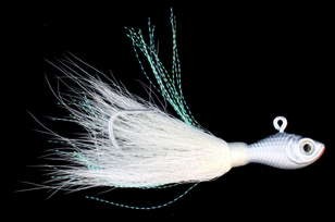 Buck Tail 5.5 Inch 2.2 oz Silver and Red