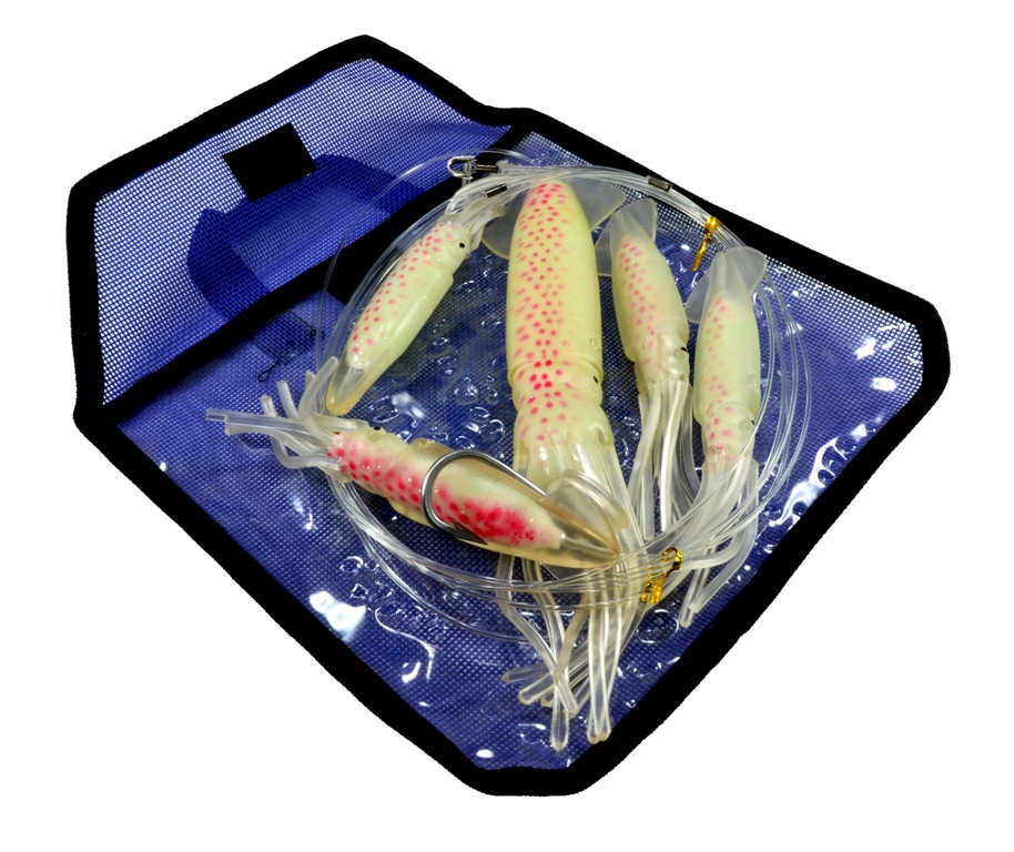 Almost Alive Lures Squid Daisy Chain with Stinger Hook AADCSQ-12