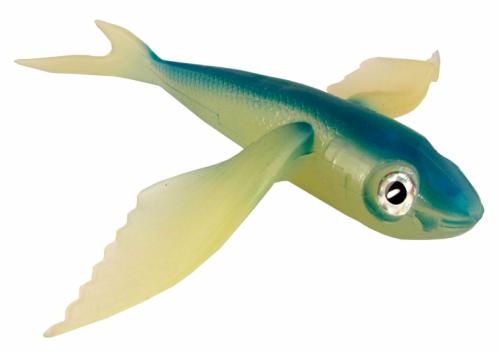 Flying Fish Bright Blue/Glow 10" - Almost Alive Lures
