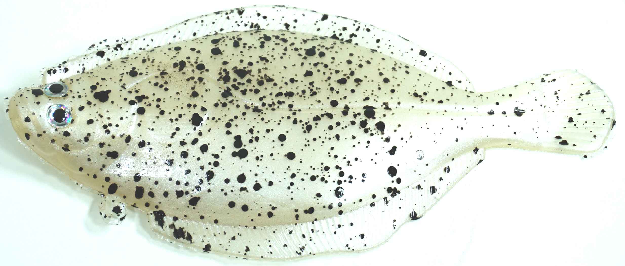 Artificial Flounder 5" White Spotted - Almost Alive Lures
