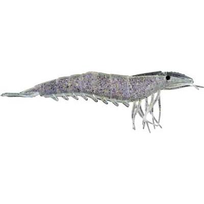 Artificial Shrimp 4-1/4" Silver Flake 4 Pack - Almost Alive Lures