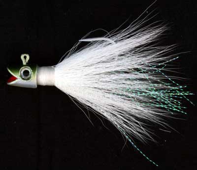 Smiley Buck Tail 4 Inch 1.06 oz Green and Silver