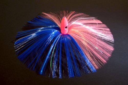 270G Hot Pink Bullet Head with Blue/Pink Hair with Mylar Flash