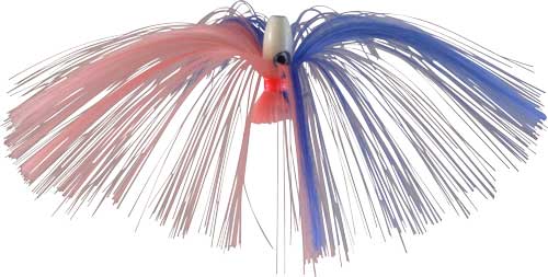 Witch Lure, Glow Bullet Head, 60g, with 7 Inch Blue, Pink Hair