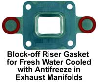 Gasket Exhaust Riser Dry Joint Block Off Mercruiser 2004 Up 27-864549