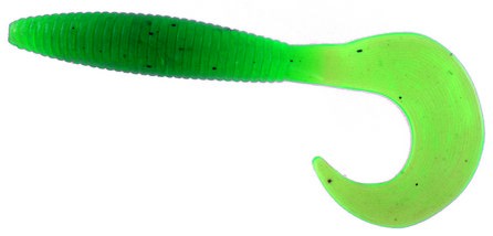 Curly Tail Grub 6 Inch Green