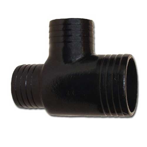 Fitting Marine Wet Exhaust Tee Connector 3 x 3 x 4 Cast Iron