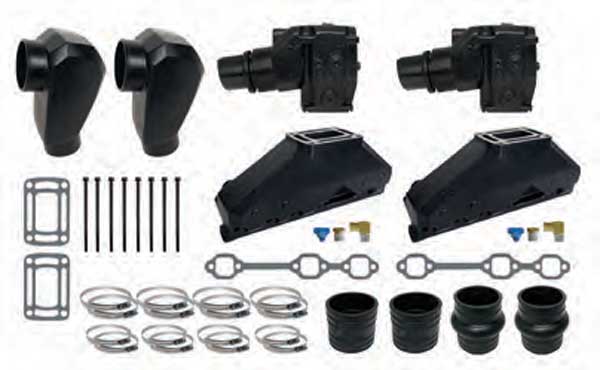 Exhaust Manifold Kit - Replaces 1986-1990 OMC 262 4.3L V6 1-Piece Manifold GLM58995