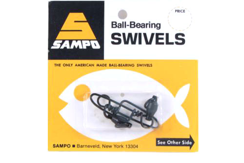 Sampo BX5CB BB Coastlock Snap Swivel Black 165LB Bubble Cd/2Pk