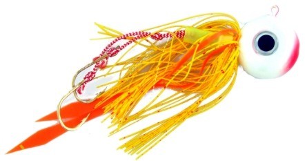 Vertical Jig with Assist Hook Red/White 0.6 ounce - Almost Alive Lures