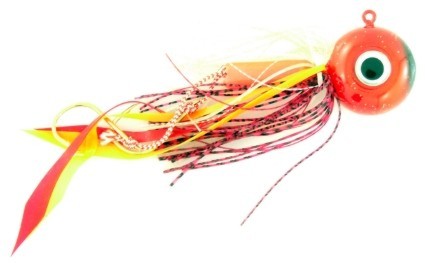 Vertical Jig with Assist Hook Red/Black 0.6 ounce - Almost Alive Lures