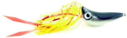 Vertical Jig with Assist Hook Black/White 1.4 ounce - Almost Alive Lures