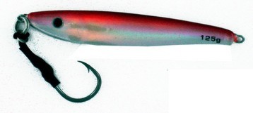 Vertical Jig Regulus Red/Silver 4.4 ounce - Almost Alive Lures
