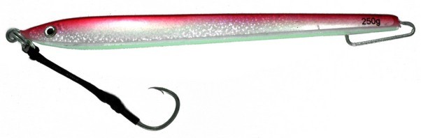 Vertical Jig Izar Red/Flash/Glow 8.8 ounce - Almost Alive Lures