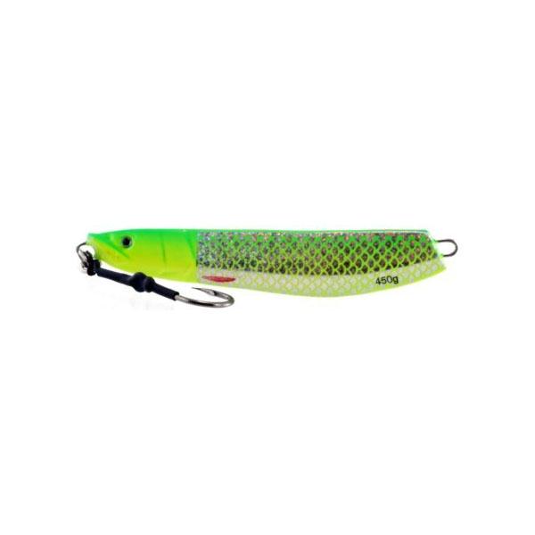 Vertical Jig Sarin Chartreuse/Flash 15.75 ounce - Almost Alive Lures