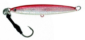 Vertical Jig Arm Red/Flash 3.5 ounce - Almost Alive Lures