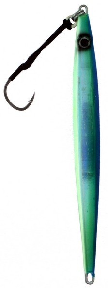 Vertical Jig Rigel Green/Flash/Glow 12.4 ounce - Almost Alive Lures