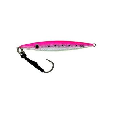 Vertical Jig Garnet Star Pink/Flash/Glow 2 ounce - Almost Alive Lures