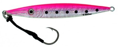 Vertical Jig Garnet Star Pink/Flash/Glow 5 ounce - Almost Alive Lures