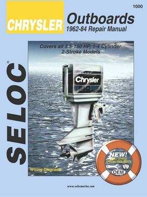 Repair Manual Book for Chrysler Outboards 1962-1984 3.5-150 hp