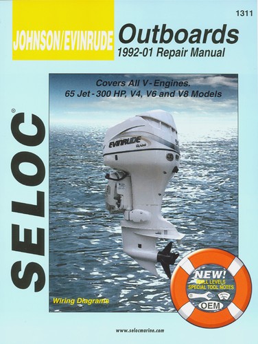 Manual Book Service Repair for Johnson Evinrude Outboard 92-01 65-300 HP
