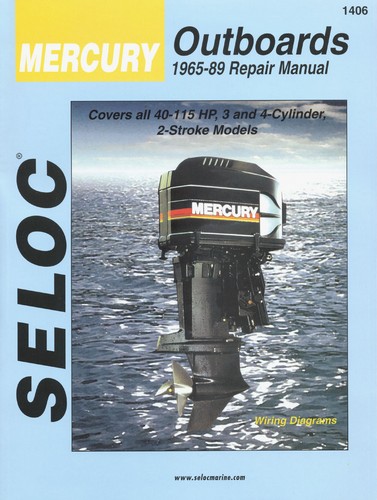 Repair Manual, Mercury Outboards 65-89 40-115 HP