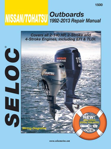 Seloc Repair Manual for Nissan Tohatsu All Outboards 1992-2013