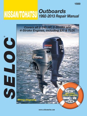 Seloc Repair Manual for Nissan Tohatsu All Outboards 1992-2013