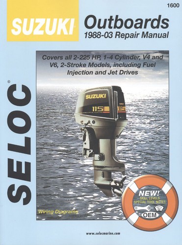 Repair Manual, Suzuki Outboards 88-03 2-225 HP