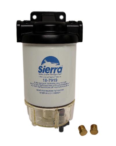 Fuel Filter Water Separator Kit Visi-Bowl Outboards 10 Micron