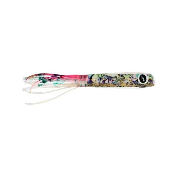 SOOPAH Lure Abalone Shell with Pink, Clear Skirt, 7 inch