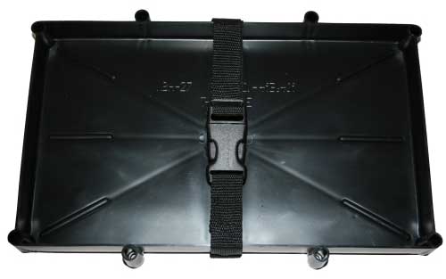 Marine Battery Holder Tray Poly Strap Space Saver Series 27 Batteries