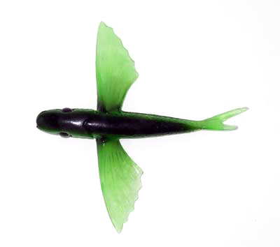 Flying Fish Black/Green 4" - Almost Alive Lures