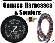 tachometer, spedometer, sender, harness, fuel gauge, oil pressure, water temperature, voltmeter gauge