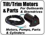 Marine Tilt Trim Motors and Pumps for sterndrive and outboard