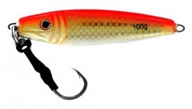 Vertical Jig Electra Orange/Gold/Flash 3.5 ounce - Almost Alive Lures