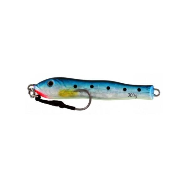 Vertical Jig Kuma Blue/Silver/Flash 10.5 ounce - Almost Alive Lures