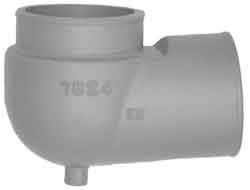 Exhaust Elbow, 4" Outlet Swivel Lower, for Crusader