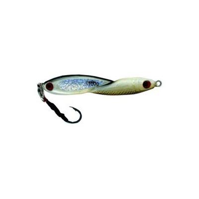 Vertical Jig Okul Brown/White/Flash 3.5 ounce - Almost Alive Lures