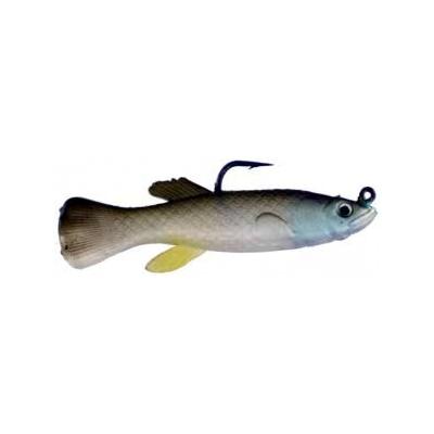 Artificial Mud Minnow Rigged 2-3/4" Natural 6 Pack - Almost Alive Lures