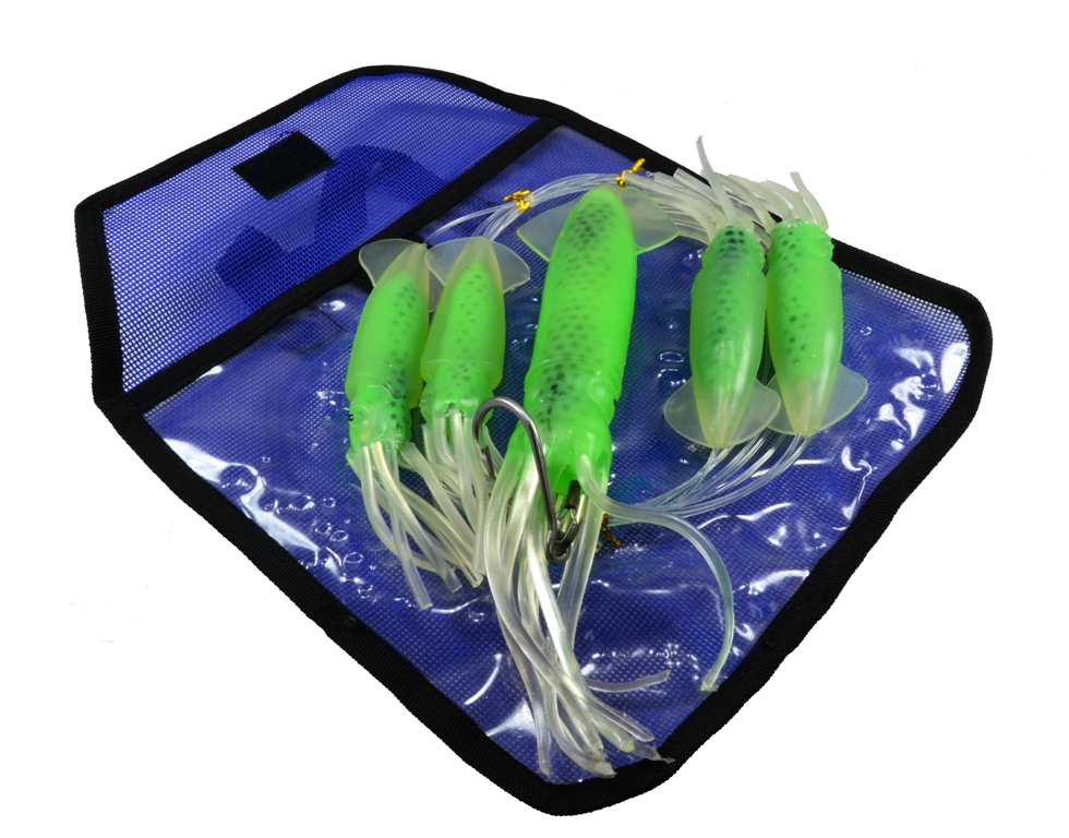 Almost Alive Lures Squid Daisy Chain with Stinger Hook AADCSQ-15