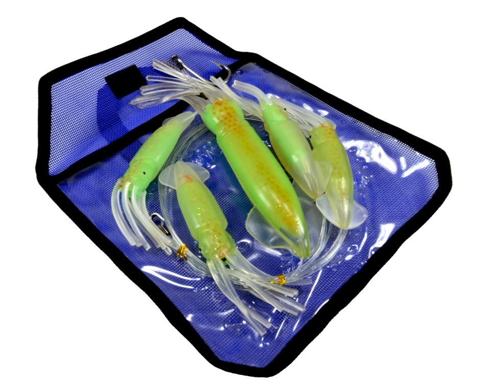 Almost Alive Lures Squid Daisy Chain with Stinger Hook AADCSQ-27
