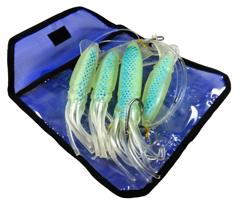Almost Alive Lures Squid Daisy Chain with Stinger Hook AADCSQ-8