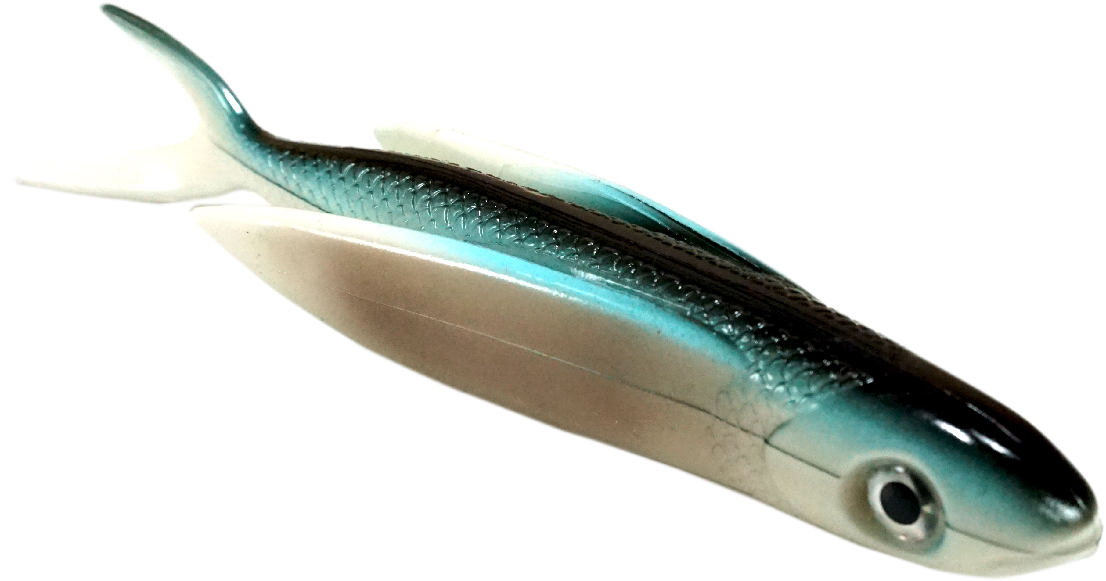 Almost Alive Lures 8.5" Soft Plastic Flying Fish with Swept Back Wing Bait Natural Color
