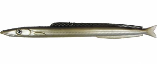 Sand Eel, 9 inch, Brown/Yellow Unrigged