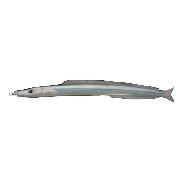 Sand Eel, 9 Inch, Natural Striped Rigged with Spring