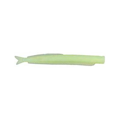 Sand Eel Lure Tail, Pale Green Color, 4 inch, 5g (Small) 3-Pack