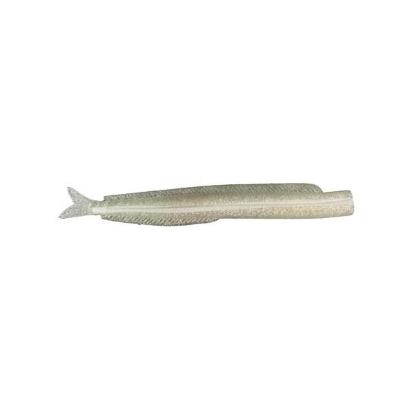 Sand Eel Lure Tail, Silver Flaked, 6 inch, 15g (Large) 3-Pack