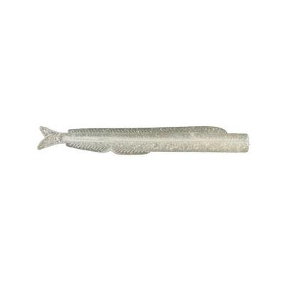 Sand Eel Lure Tail, Silver Flaked, 4 inch, 5g (Small) 3-Pack