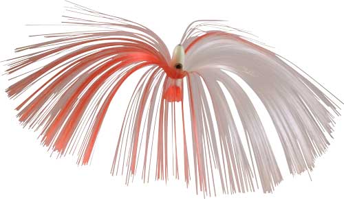 Witch Lure, Glow Bullet Head, 23g, with 7 Inch Red, White Hair